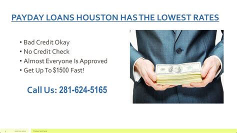 Payday Loans In Houston